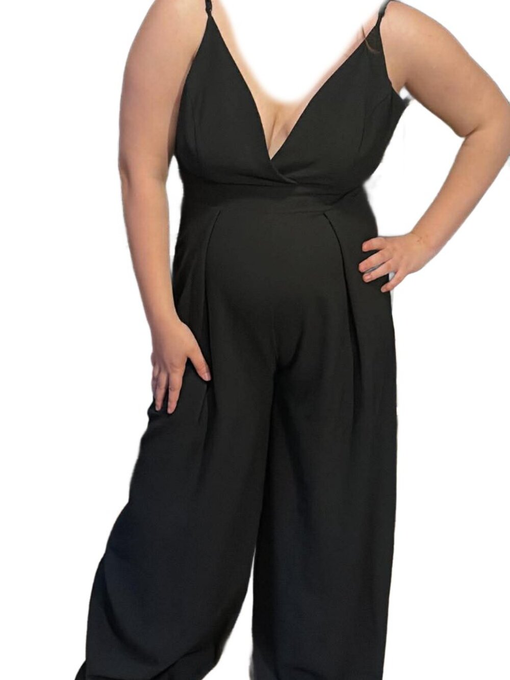 GB Wide Leg Open Back Jumpsuit